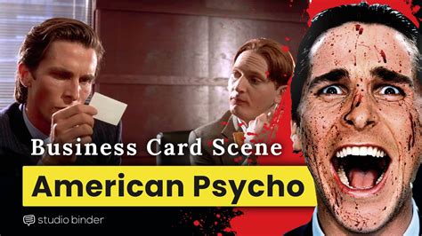 american psycho card scene explained.